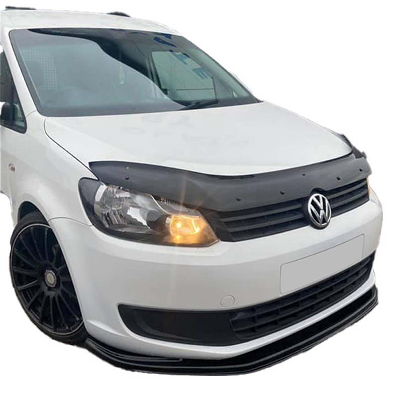 Image of Oneway Voor Bumper Lip Zwart ABS Plastic Volkswagen Caddy Facelift