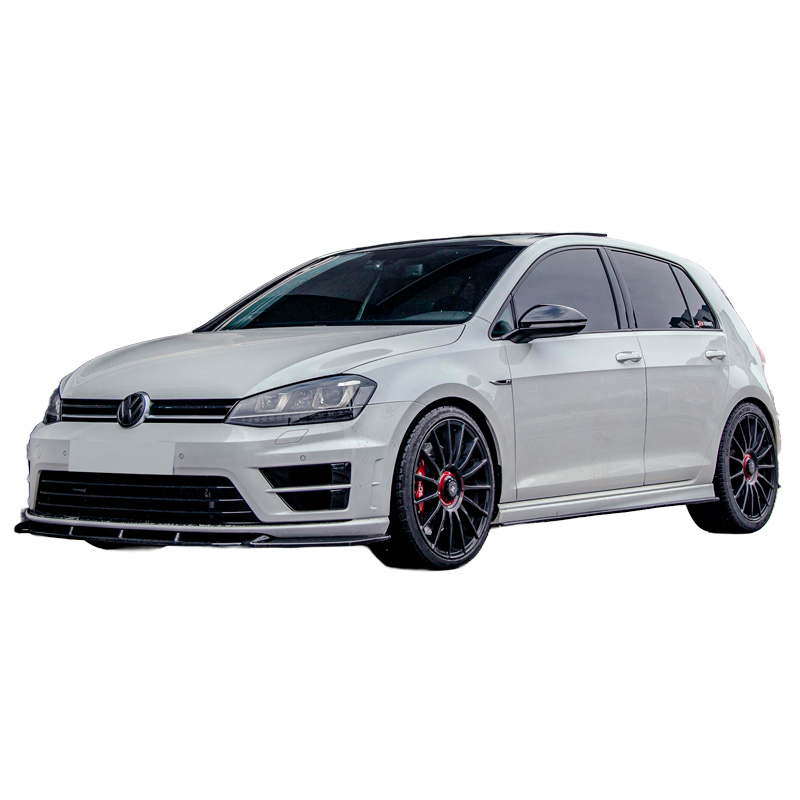 Image of Oneway Voor Bumper Lip Zwart ABS Plastic Volkswagen Golf