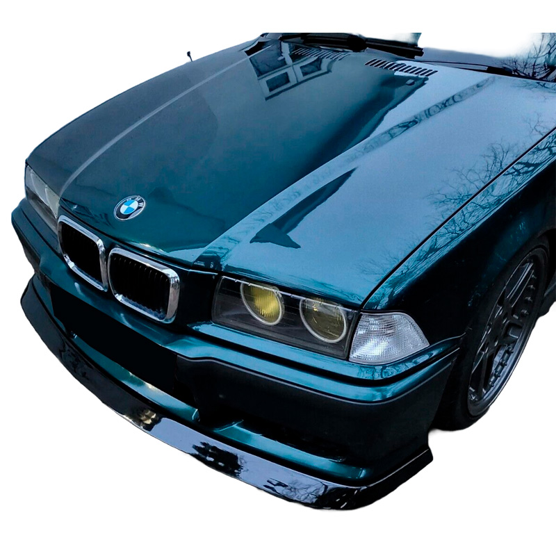 Image of Oneway Voor Bumper Lip Zwart ABS Plastic BMW M3