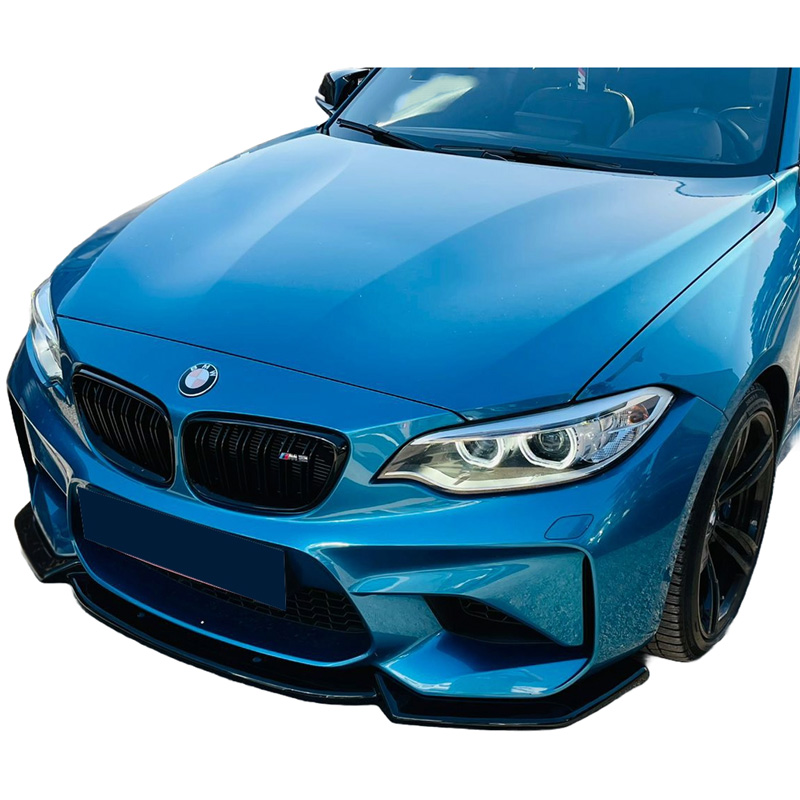 Image of Oneway Voor Bumper Lip Zwart ABS Plastic BMW M2