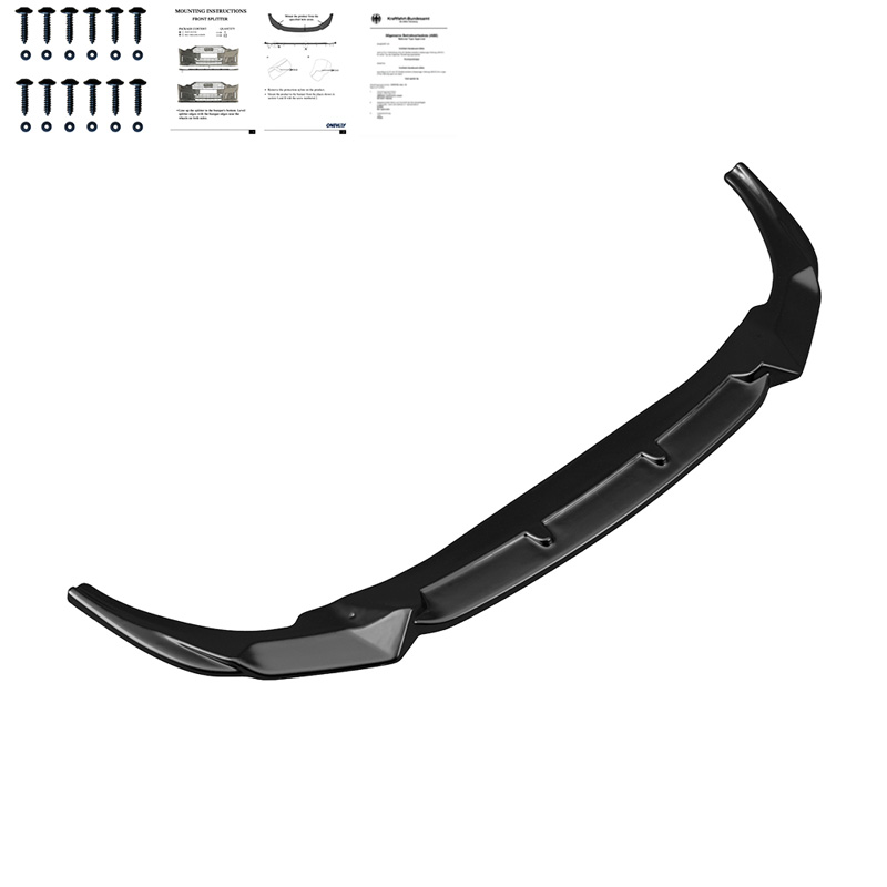 Image of Oneway Voor Bumper Lip Zwart ABS Plastic BMW Z4
