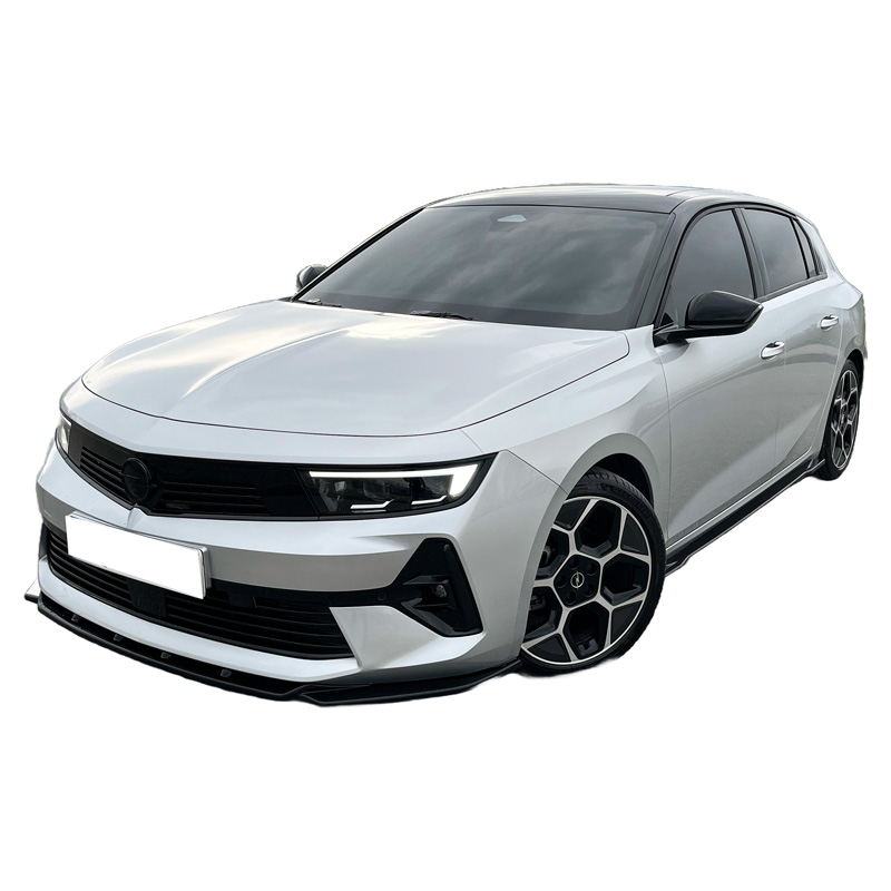 Image of Oneway Voor Bumper Lip Zwart ABS Plastic Opel Astra