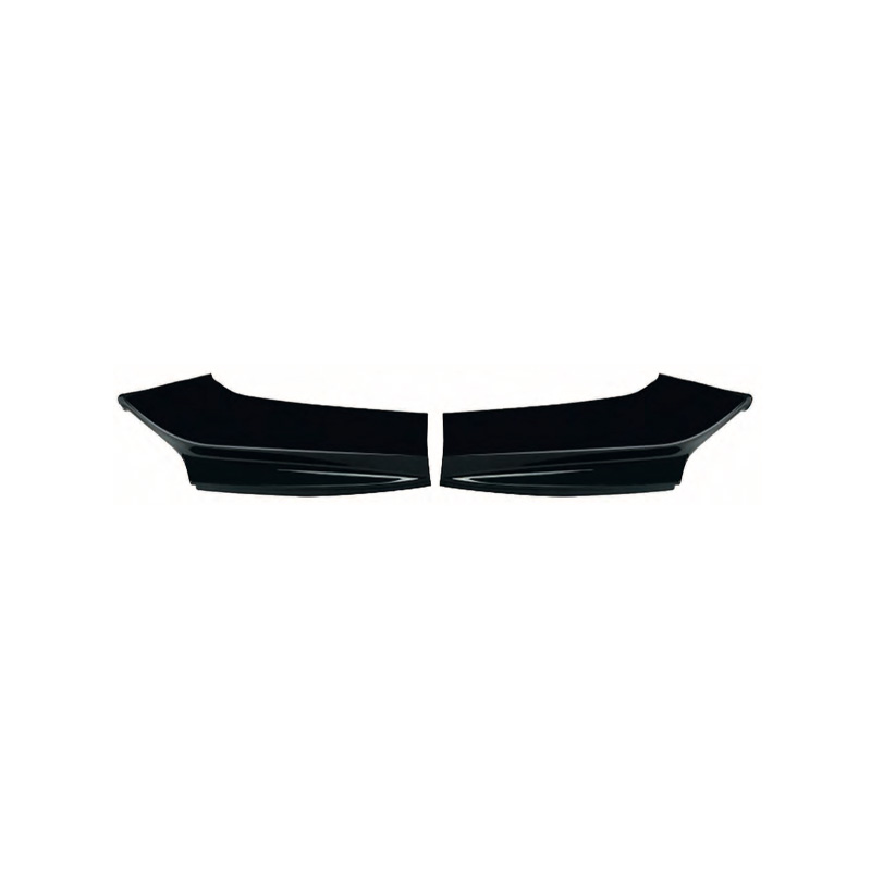 Image of Oneway Voor Bumper Splitters Zwart ABS Plastic BMW 5-serie