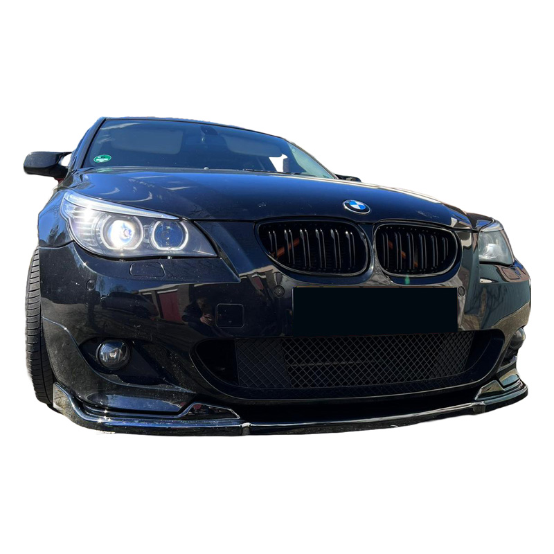 Image of Oneway Voor Bumper Lip Zwart ABS Plastic BMW 5-serie