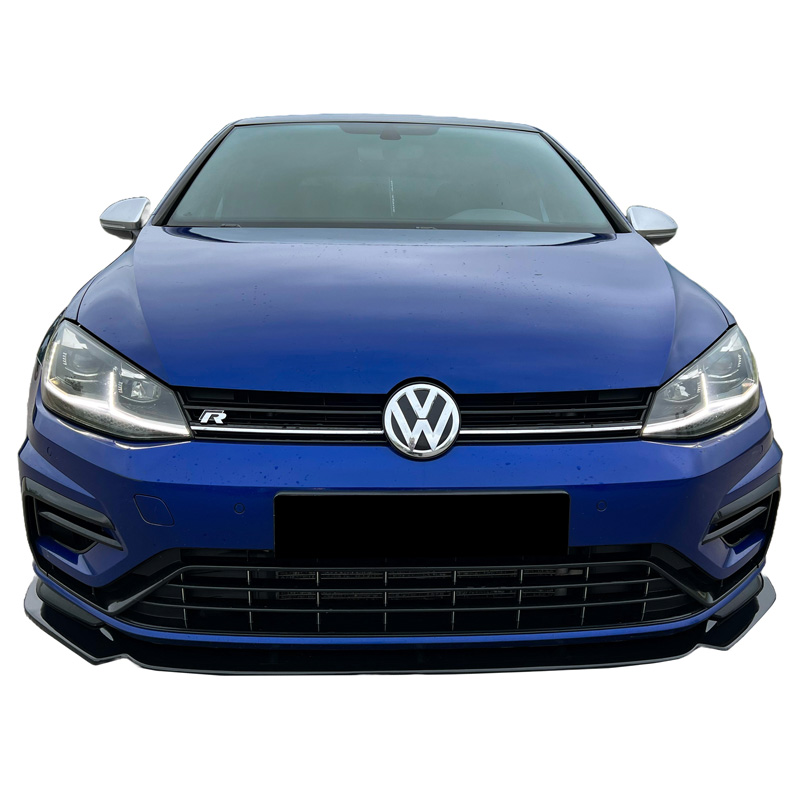 Image of Oneway Voor Bumper Lip Zwart ABS Plastic Volkswagen Golf