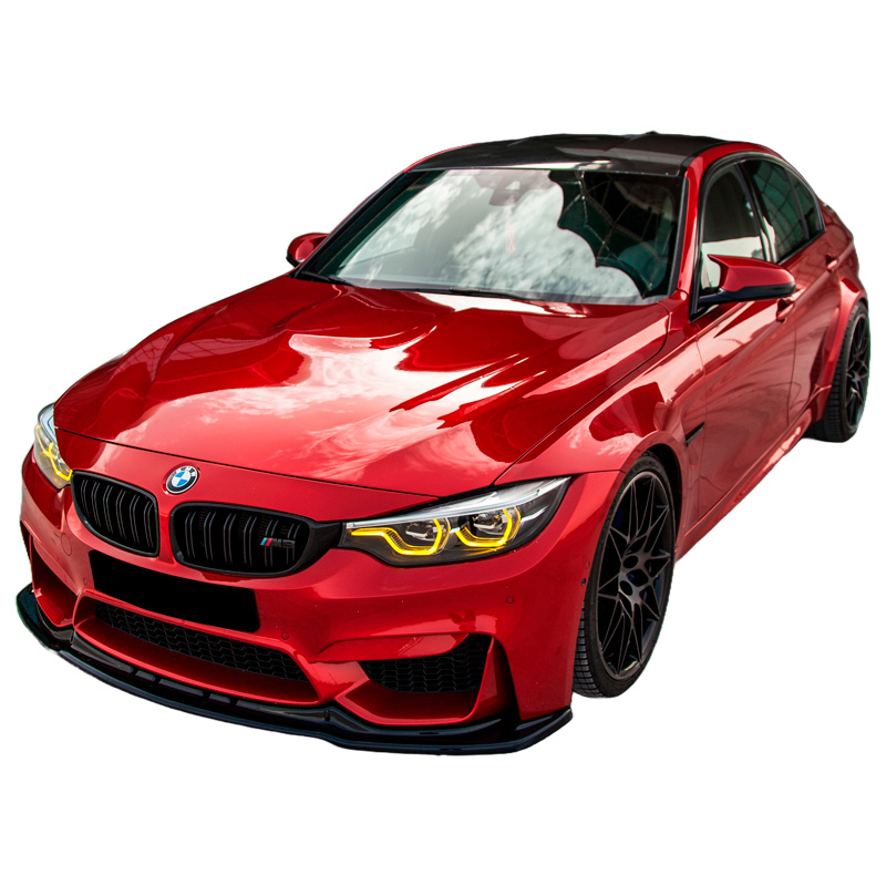 Image of Oneway Voor Bumper Lip Zwart ABS Plastic BMW M3