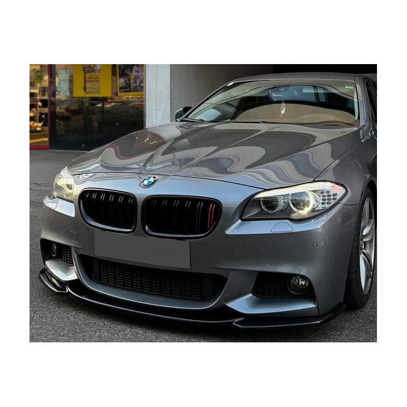 Image of Oneway Voor Bumper Lip Zwart ABS Plastic BMW 5-serie