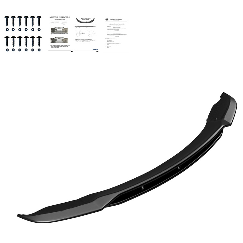 Image of Oneway Voor Bumper Lip Zwart ABS Plastic BMW X5 LCI