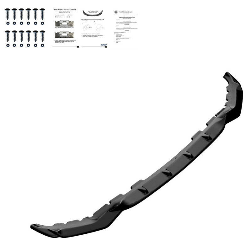 Image of Oneway Voor Bumper Lip Zwart ABS Plastic BMW X7