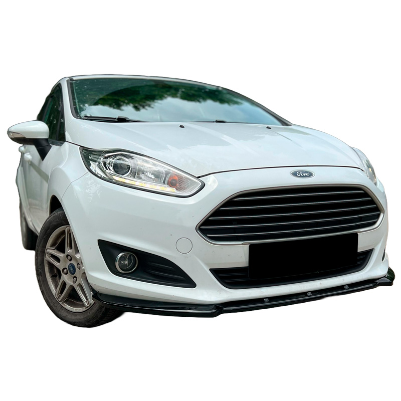Image of Oneway Voor Bumper Lip Zwart ABS Plastic Ford Fiesta Facelift