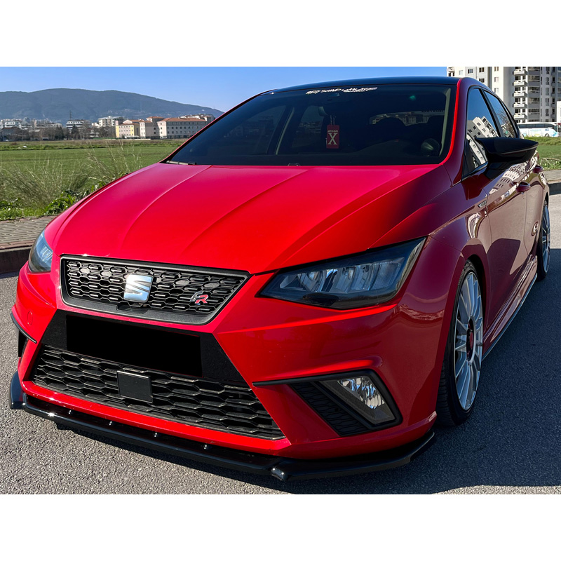 Image of Oneway Voor Bumper Lip Zwart ABS Plastic Seat Ibiza
