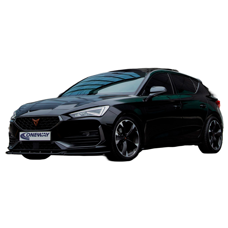 Image of Oneway Voor Bumper Lip Zwart ABS Plastic Seat Leon