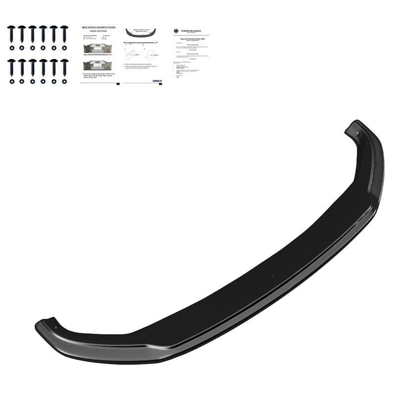 Image of Oneway Voor Bumper Lip Zwart ABS Plastic Audi Q5