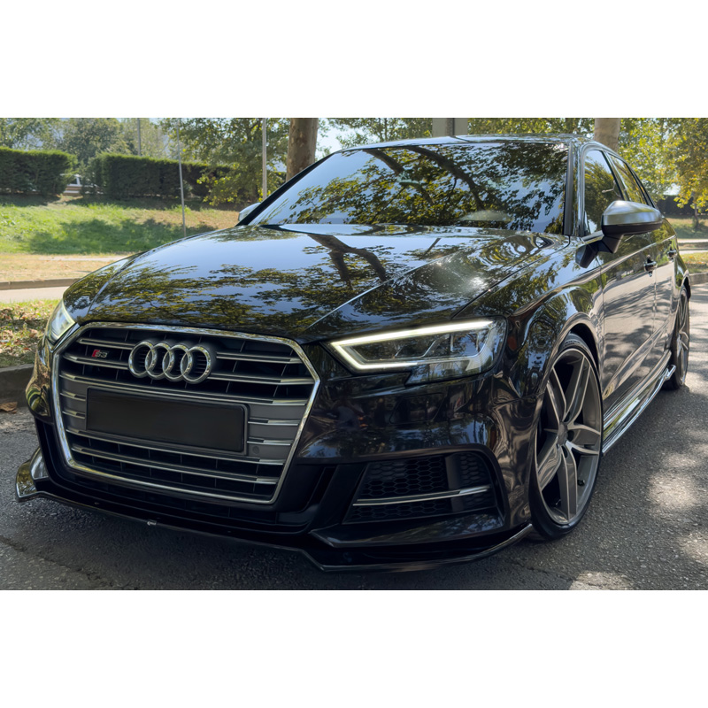 Image of Oneway Voor Bumper Lip Zwart ABS Plastic Audi S3 Facelift