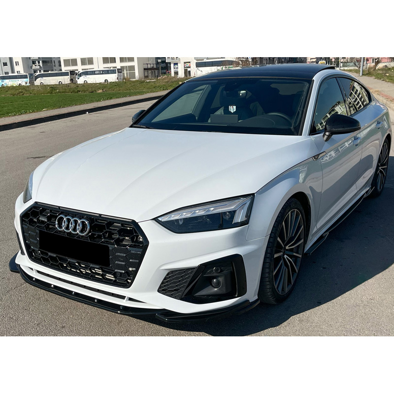 Image of Oneway Voor Bumper Lip Zwart ABS Plastic Audi A5,S5 Facelift