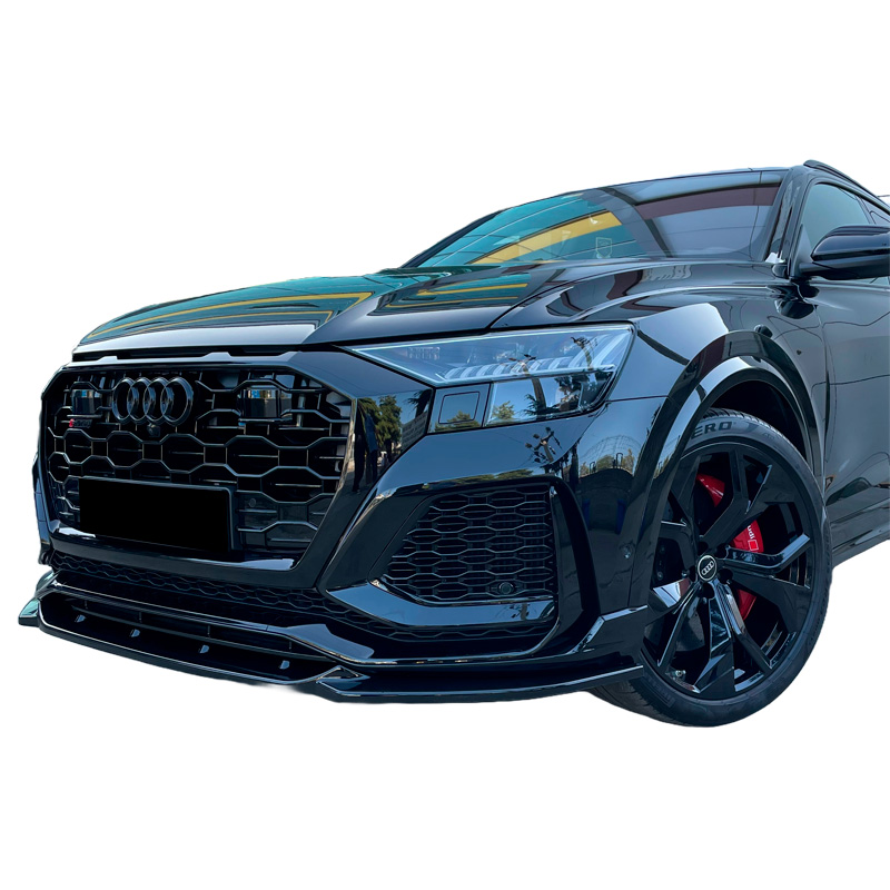 Image of Oneway Voor Bumper Lip Zwart ABS Plastic Audi RSQ8