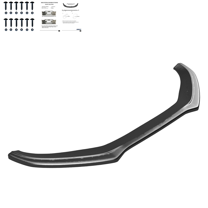 Image of Oneway Voor Bumper Lip Zwart ABS Plastic Audi A4,S4 Facelift