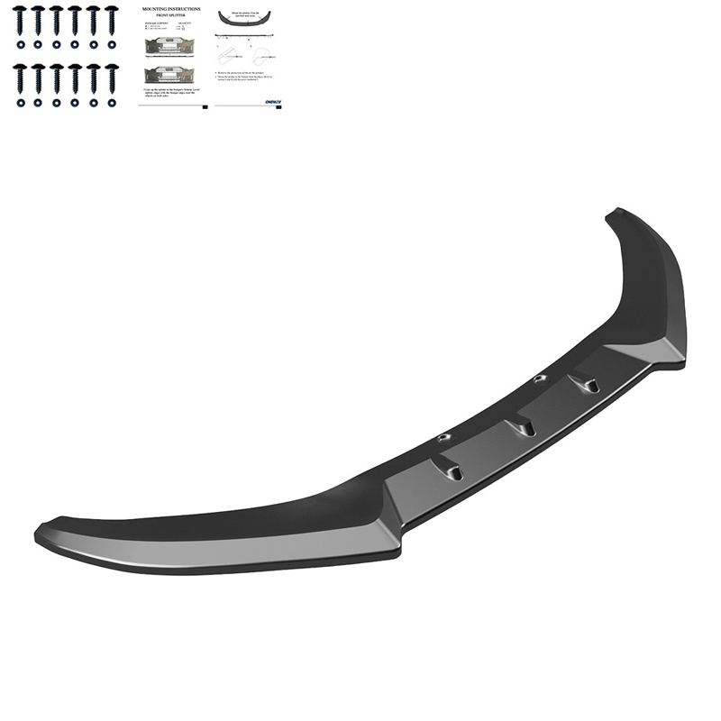 Image of Oneway Voor Bumper Lip Zwart ABS Plastic Ford Puma