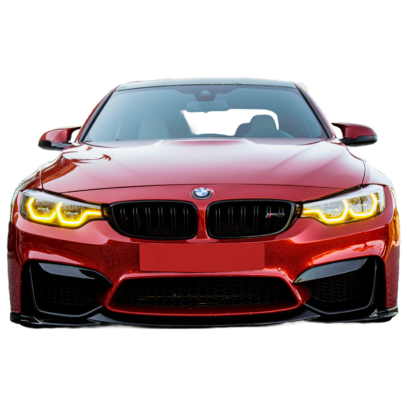 Image of Oneway Voor Bumper Splitters Zwart ABS Plastic BMW M3, M4