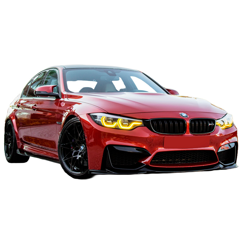 Image of Oneway Voor Bumper Lip Zwart ABS Plastic BMW M3, M4