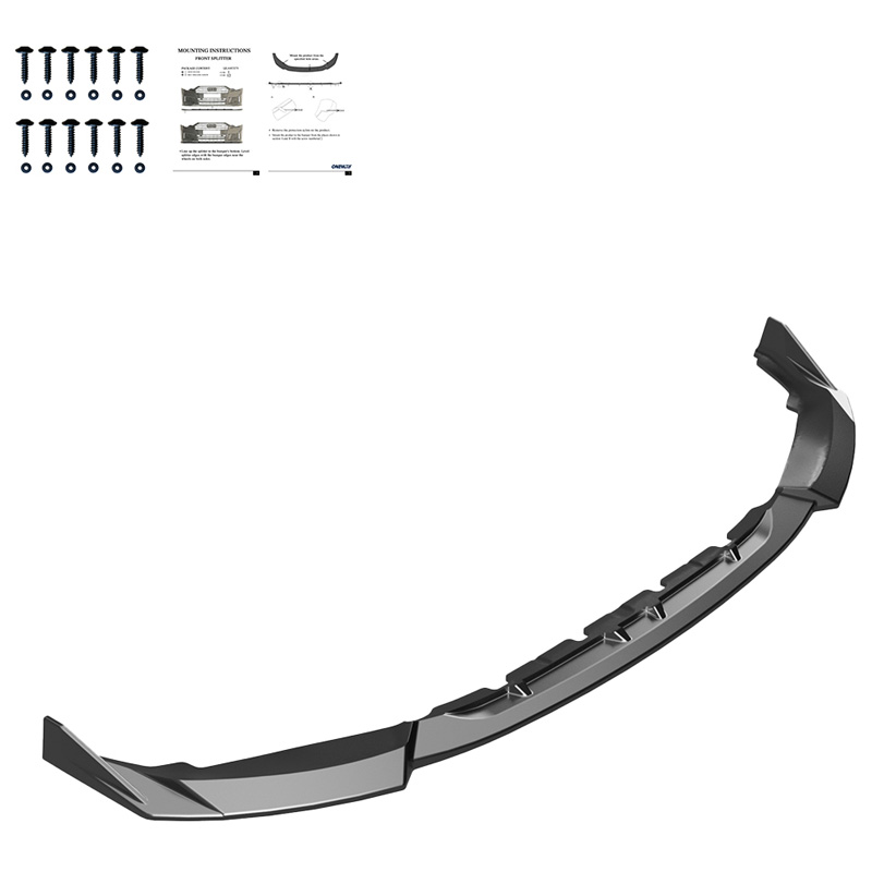 Image of Oneway Voor Bumper Lip Zwart ABS Plastic BMW M2