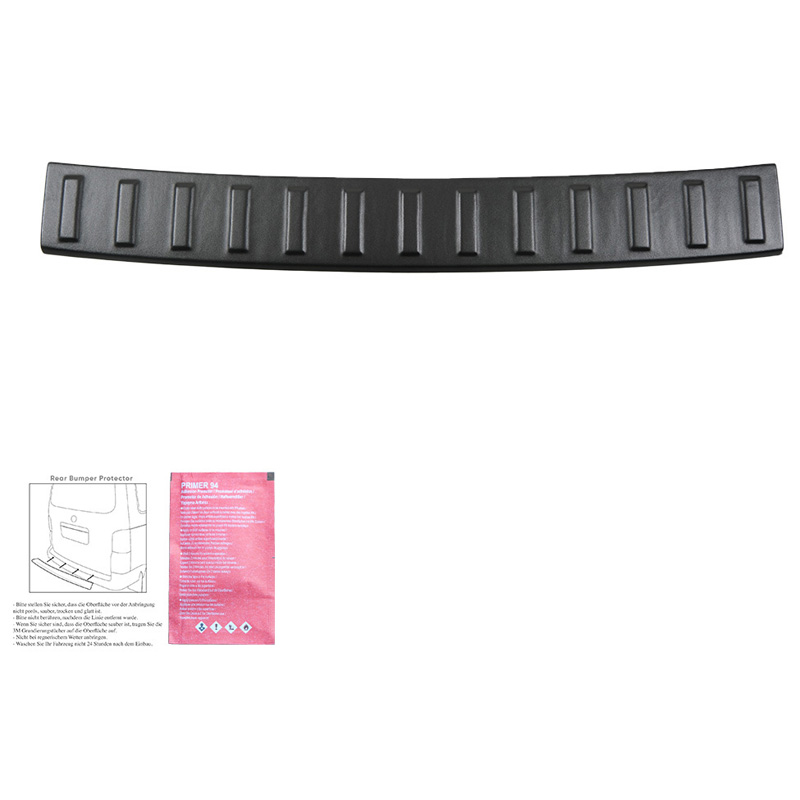 Image of Oneway Achter Bumper Beschermlijst Zwart ABS Plastic Volkswagen T-Cross