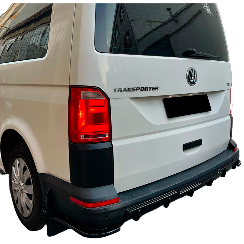 Image of Oneway Achter Bumper Hoekverlichting Zwart ABS Plastic Volkswagen Transporter