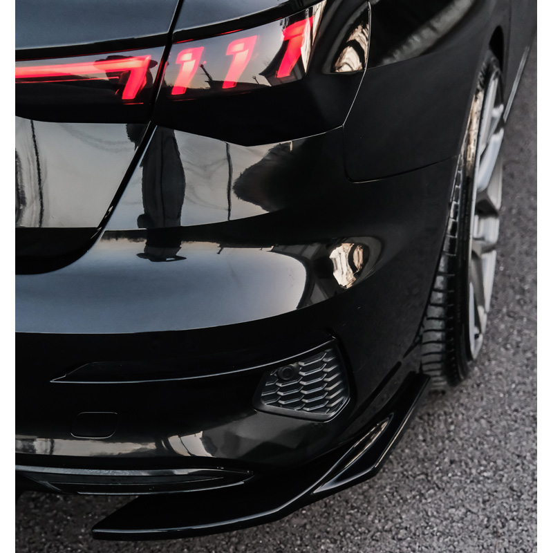Image of Oneway Achter Bumper Hoekverlichting Zwart ABS Plastic Audi A3