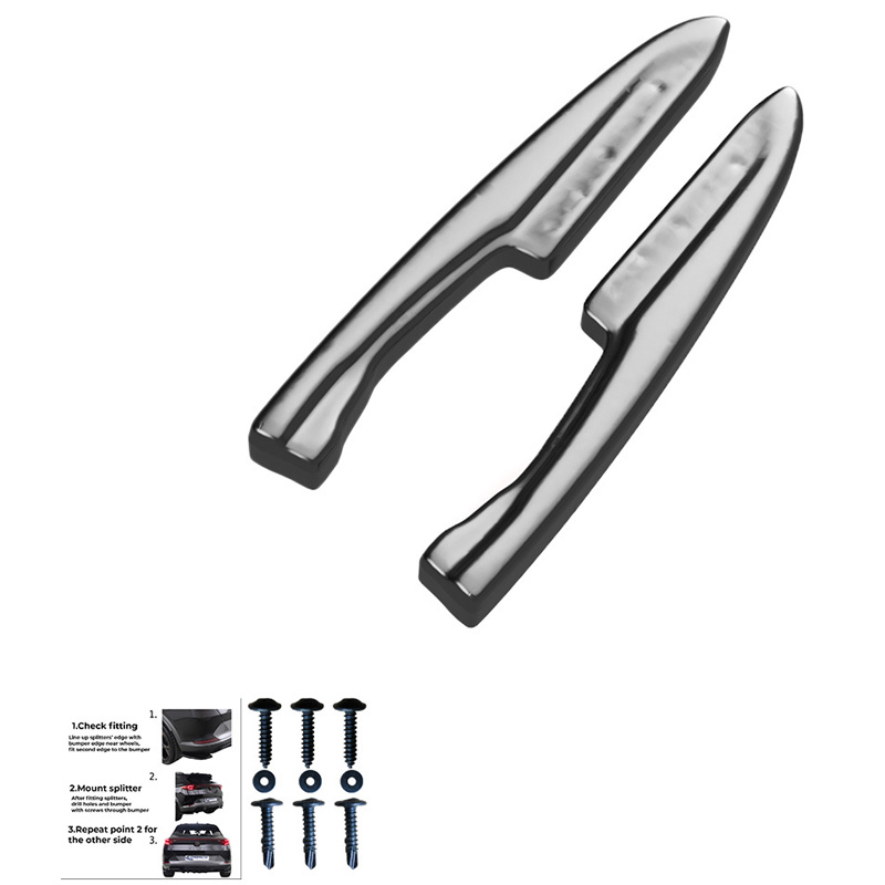 Image of Oneway Achter Bumper Hoekverlichting Zwart ABS Plastic Volkswagen Touareg