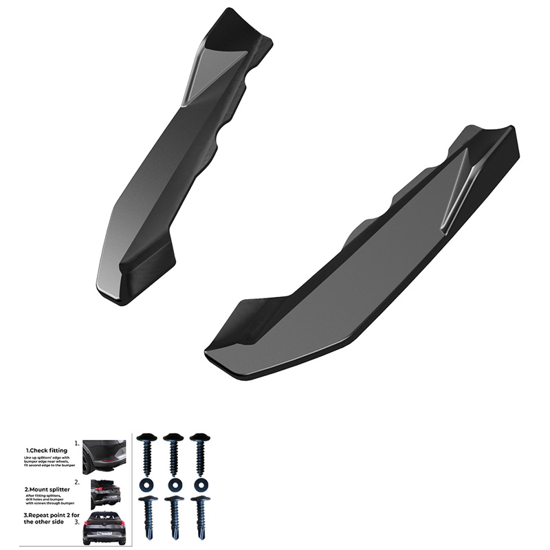 Image of Oneway Achter Bumper Hoekverlichting Zwart ABS Plastic BMW X1