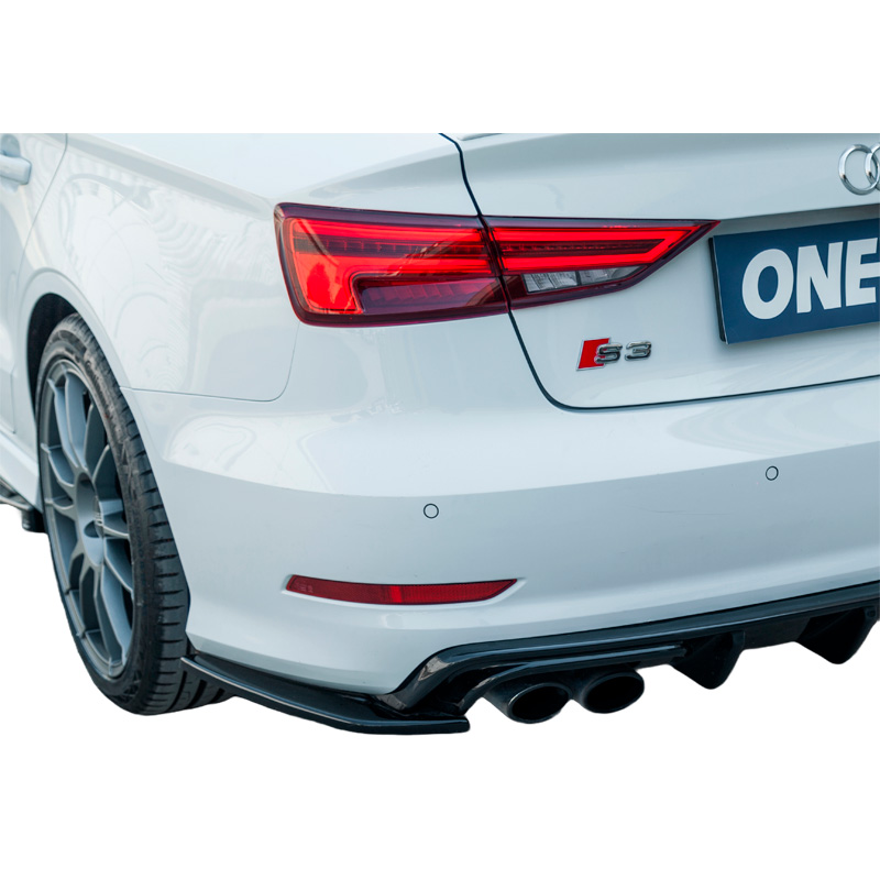 Image of Oneway Achter Bumper Hoekverlichting Zwart ABS Plastic Audi S3