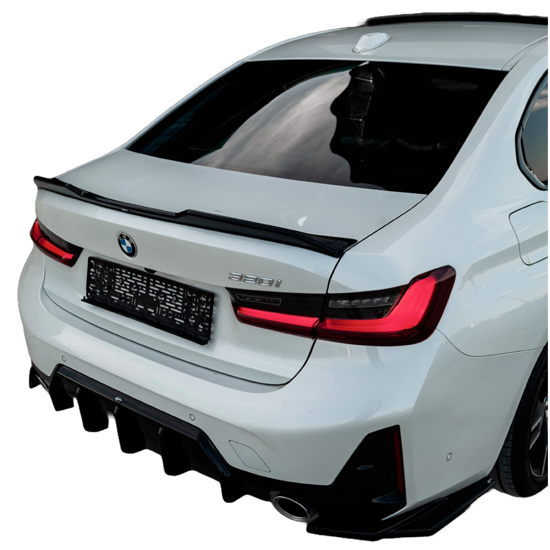 Image of Oneway Achter Bumper Hoekverlichting Zwart ABS Plastic BMW 3-serie LCI