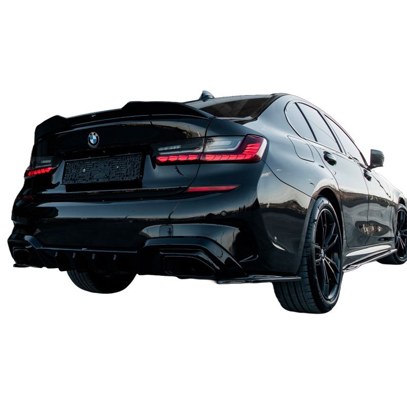 Image of Oneway Achter Bumper Hoekverlichting Zwart ABS Plastic BMW 3-serie