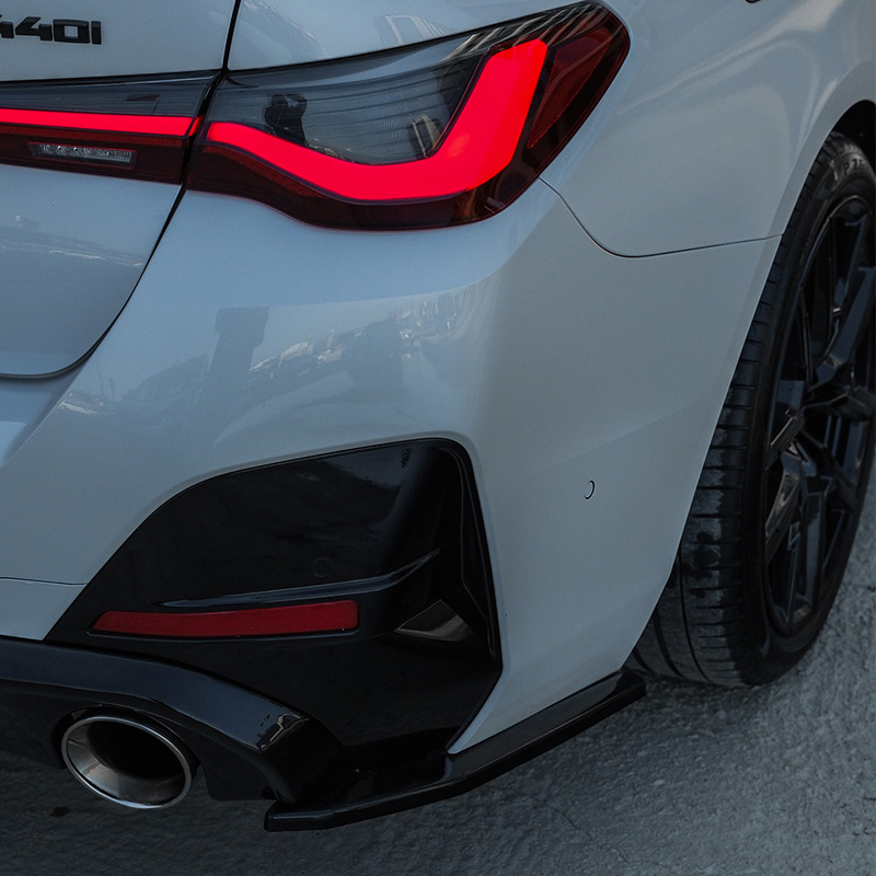 Image of Oneway Achter Bumper Hoekverlichting Zwart ABS Plastic BMW 4-serie