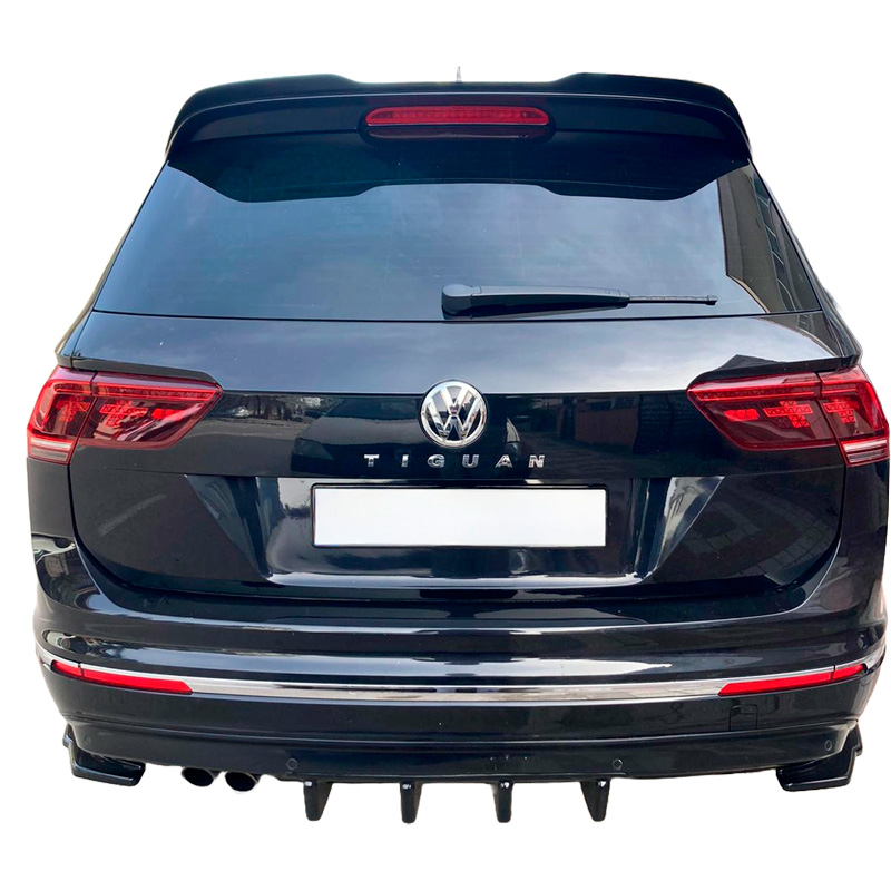 Image of Oneway Achter Diffuser Zwart ABS Plastic Volkswagen Tiguan