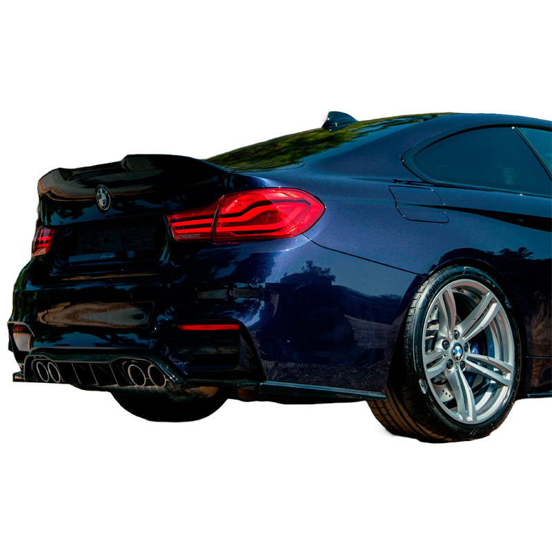 Image of Oneway Achter Diffuser Zwart ABS Plastic BMW M4
