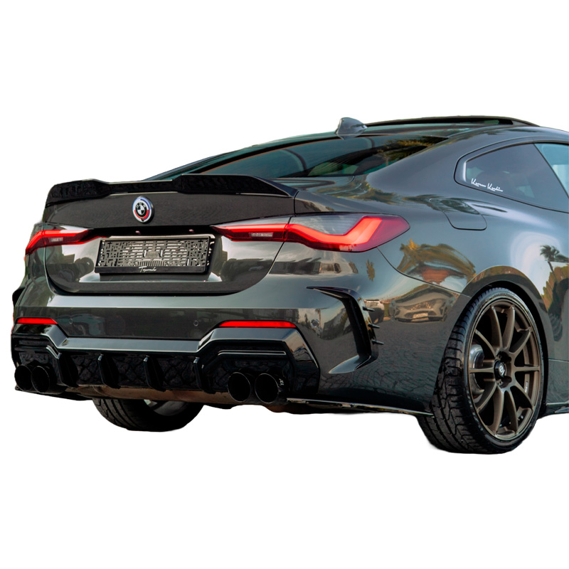 Image of Oneway Achter Diffuser Zwart ABS Plastic BMW 4-serie LCI