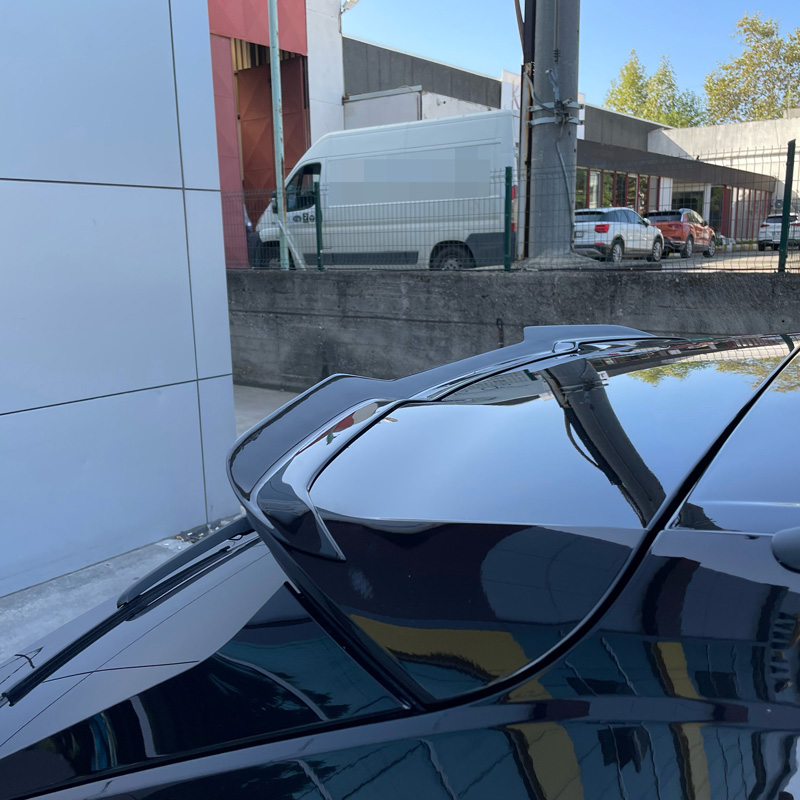 Image of Oneway Achter Dak Spoiler Zwart ABS Plastic Audi RSQ8
