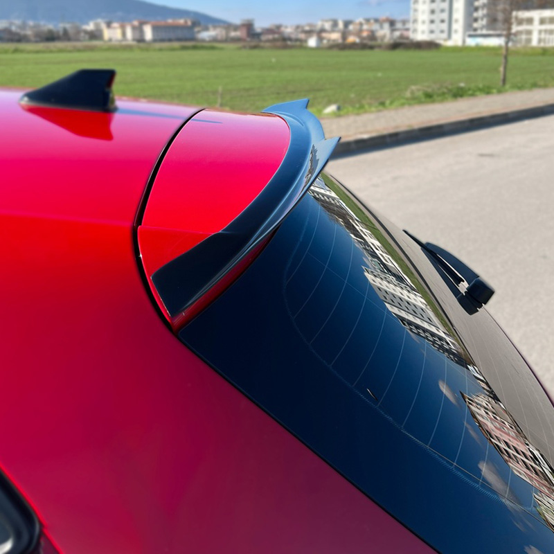 Image of Oneway Achter Dak Spoiler Zwart ABS Plastic Seat Ibiza