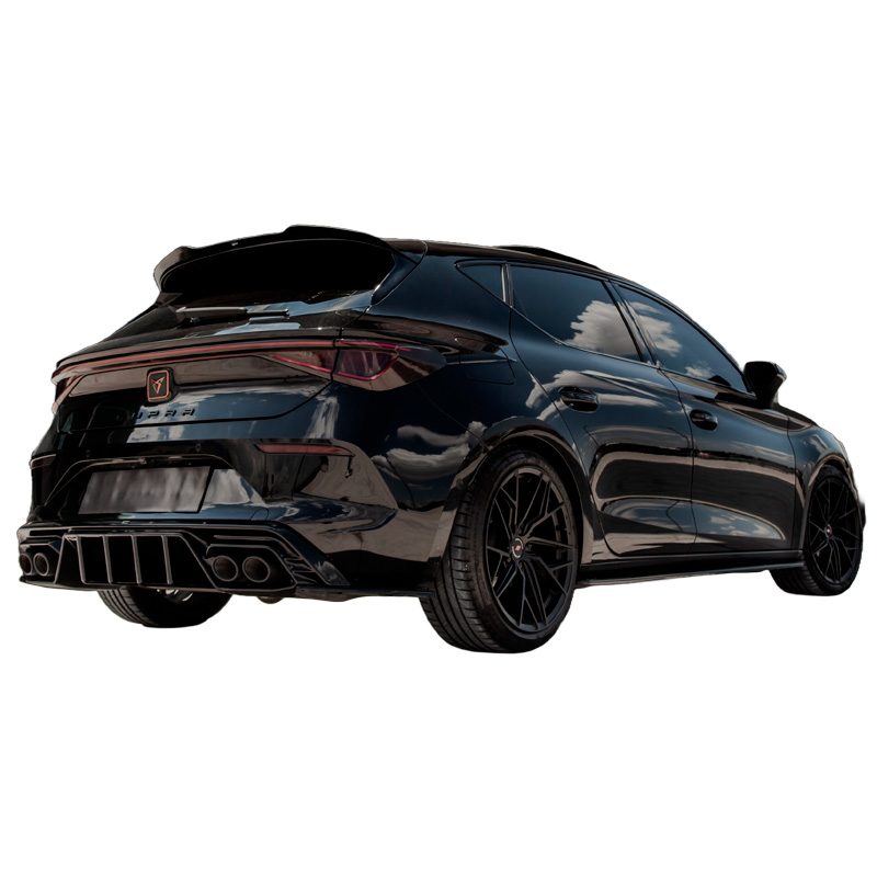 Image of Oneway Achter Dak Spoiler Zwart ABS Plastic Seat Leon