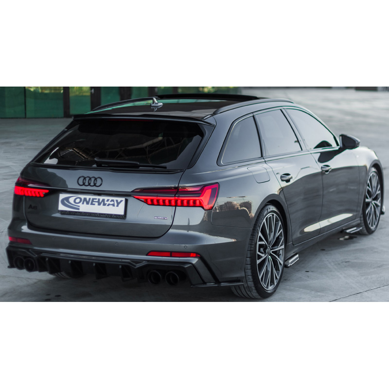 Image of Oneway Achter Koffer Spoiler Zwart ABS Plastic Audi A6,S6