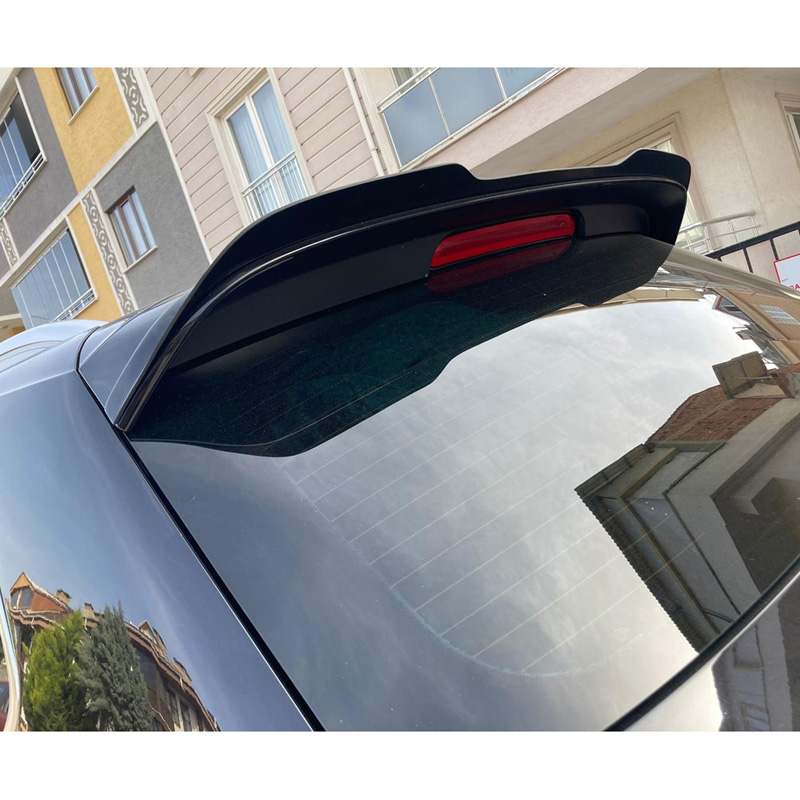 Image of Oneway Achter Dak Spoiler Zwart ABS Plastic Volkswagen Tiguan