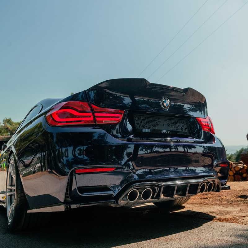 Image of Oneway Achter Koffer Spoiler Zwart ABS Plastic BMW M4