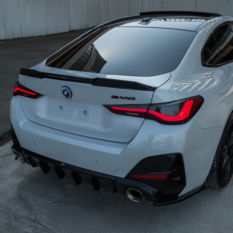 Image of Oneway Achter Koffer Spoiler Zwart ABS Plastic BMW 4-serie