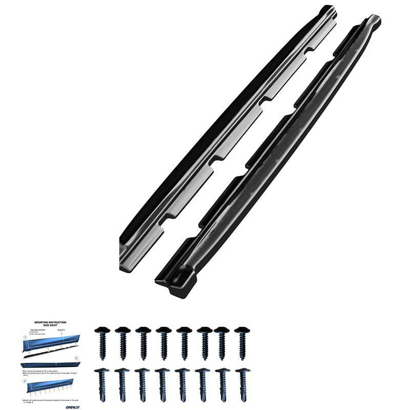 Image of Oneway Side Skirts Zwart ABS Plastic Seat Ateca