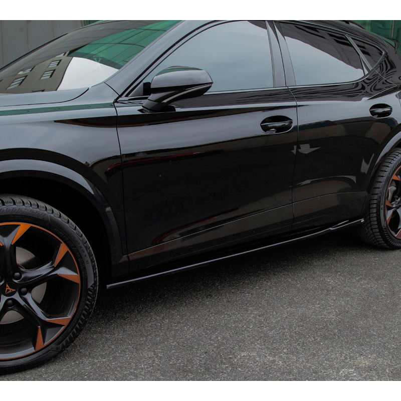 Image of Oneway Side Skirts Zwart ABS Plastic Cupra Formentor