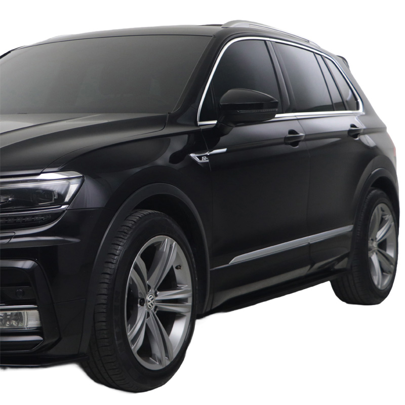 Image of Oneway Side Skirts Zwart ABS Plastic Volkswagen Tiguan