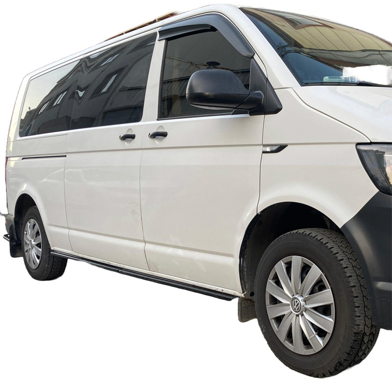 Image of Oneway Side Skirts Zwart ABS Plastic Volkswagen Transporter
