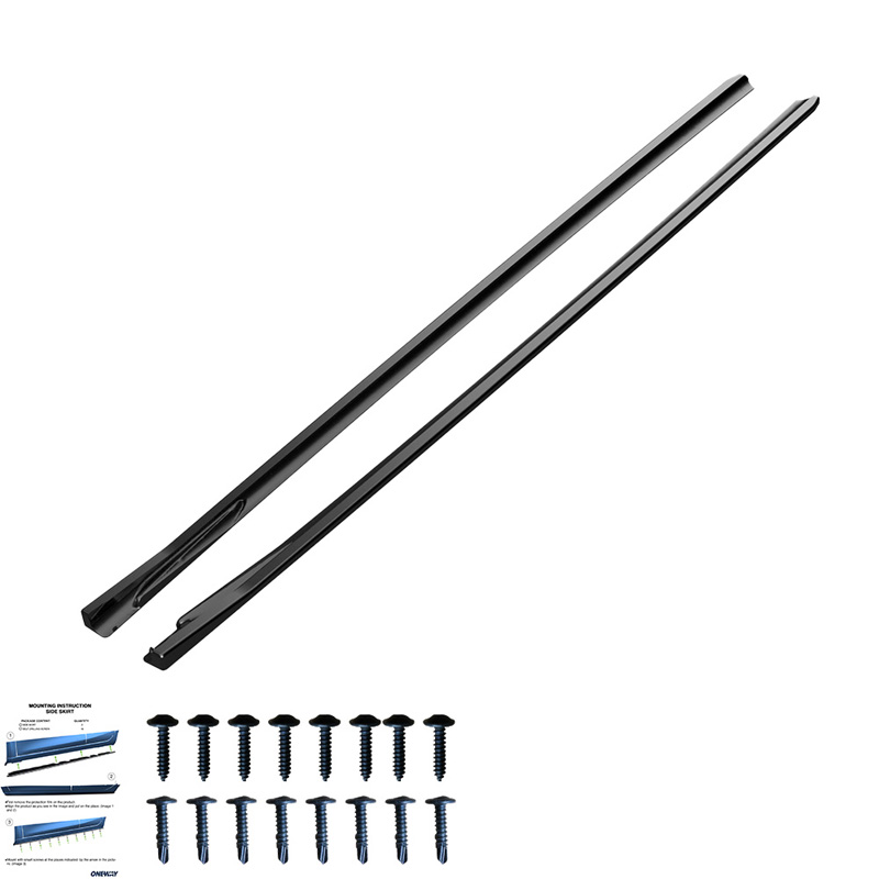 Image of Oneway Side Skirts Zwart ABS Plastic BMW 4-serie