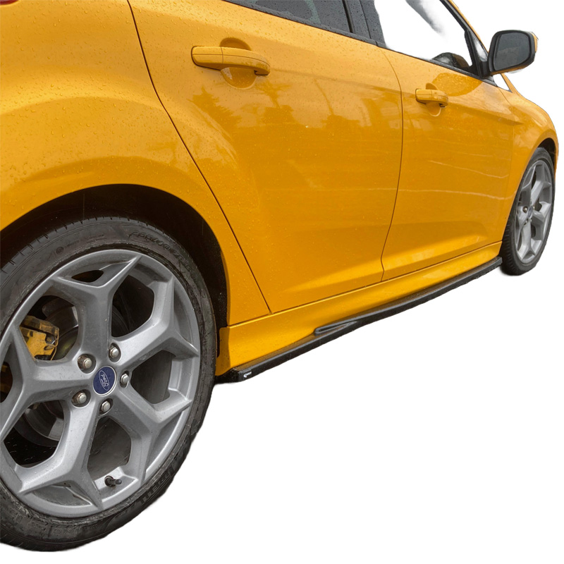 Image of Oneway Side Skirts Zwart ABS Plastic Ford Focus